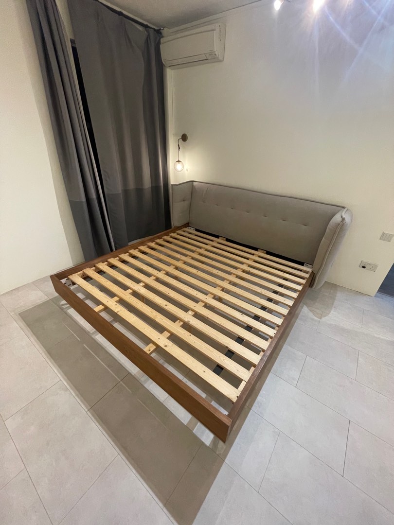 King size designer bed frame, Furniture & Home Living, Furniture, Bed