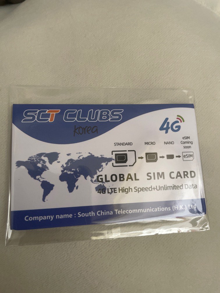 Korea and Japan temporary sim card, Mobile Phones & Gadgets, Mobile & Gadget Accessories, Sim