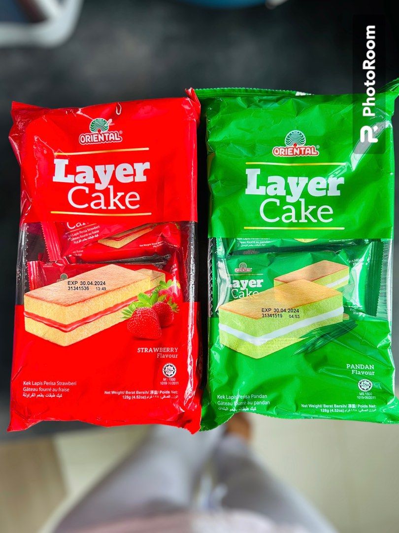 Amazon.com: Oriental Layer Cake 18g (628MART) (Pandan Flavour, 48  Convi-Packs) : Grocery & Gourmet Food