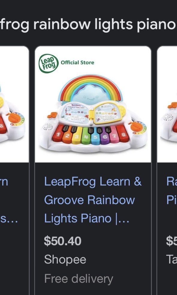 Piano Lumineux Learn & Groove Rainbow Lights LeapFrog – Couleurs, Chiffres Et Mélodies Pour Les Petits Dès 6 Mois