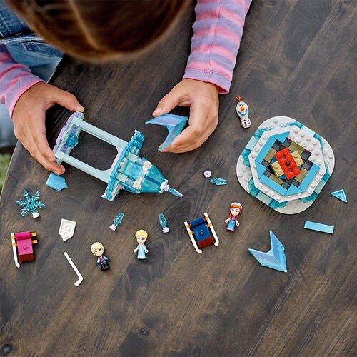 LEGO樂高 Disney Princess Anna and Elsa's Magical Carousel 43218, 興趣及遊戲 ...