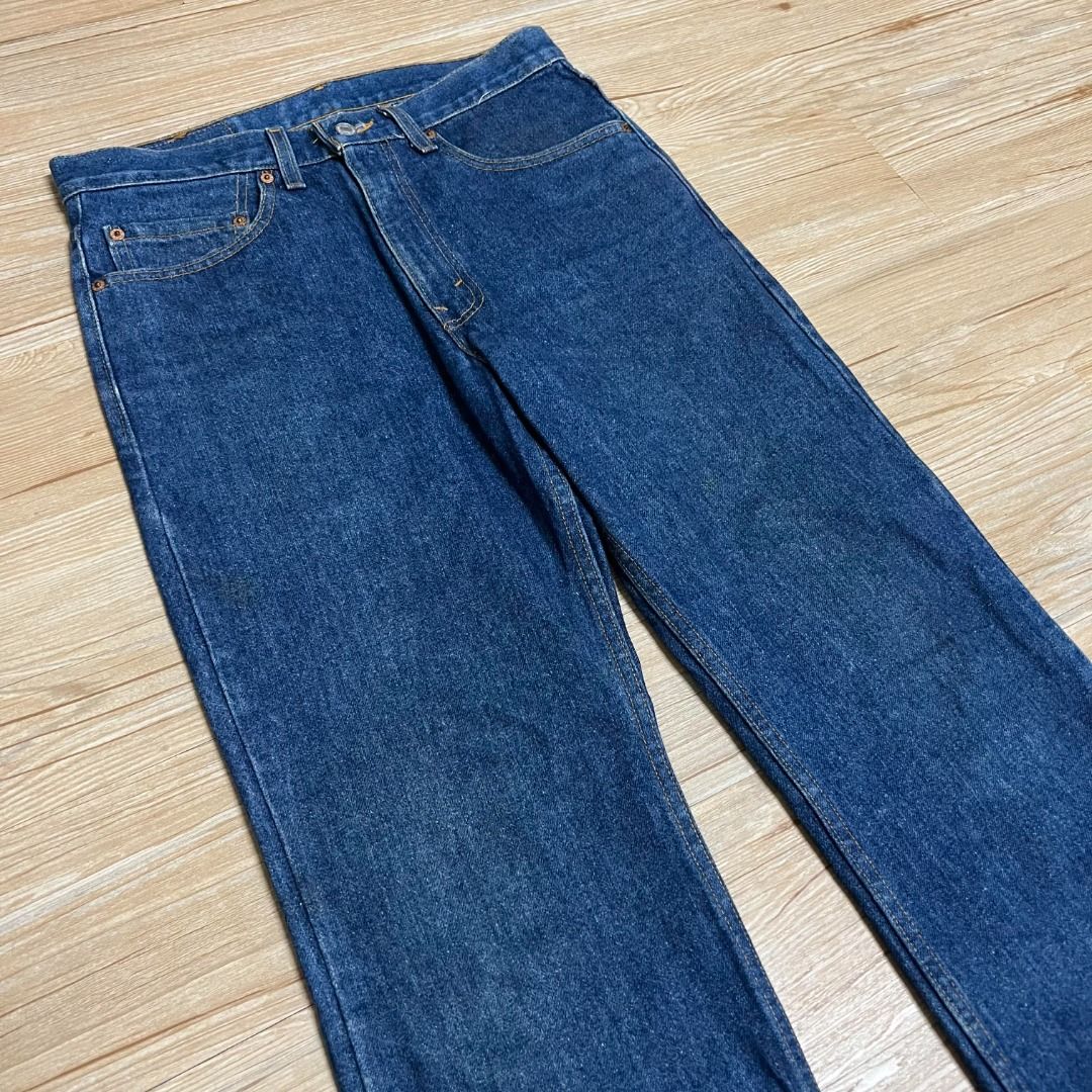 Levis 517 denim vintage 80s bootcut 美國製喇叭褲深藍原色長褲牛仔褲