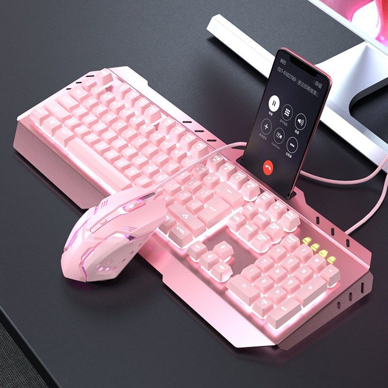 Light Pink Aesthetic Keyboard, Computers & Tech, Parts & Accessories ...