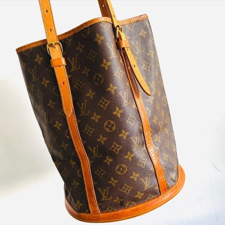 Louis Vuitton Discontinued Monogram Marais Bucket GM Shopper Tote Bag  73lv218s