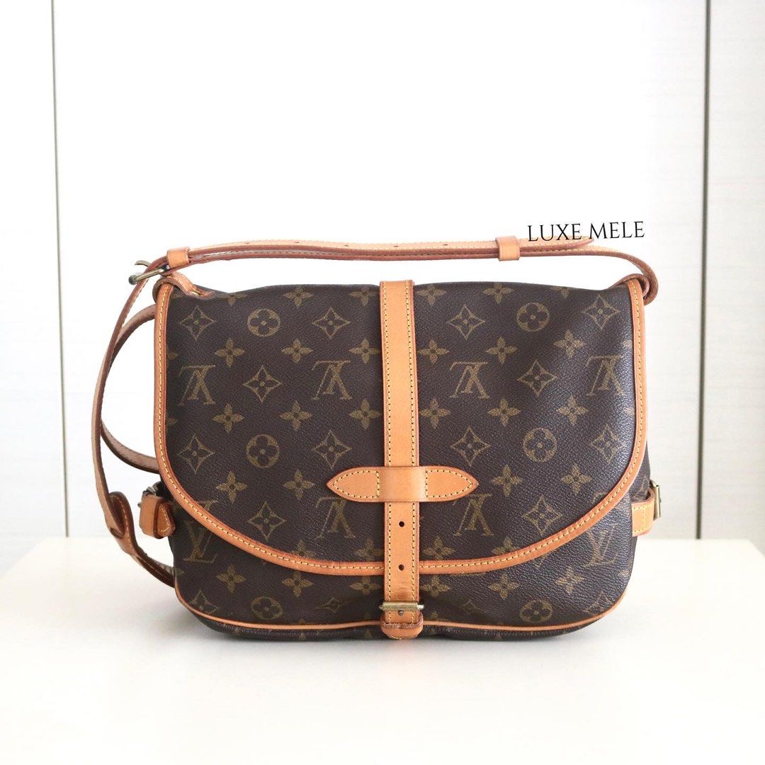 100% Authentic Louis Vuitton Saumur 30, Luxury, Bags & Wallets on Carousell