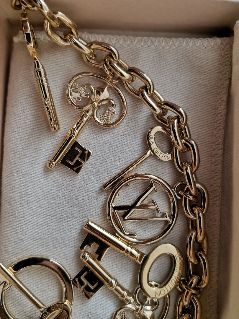 Louis Vuitton Bordeaux Monogram Mini Lin Key Chain