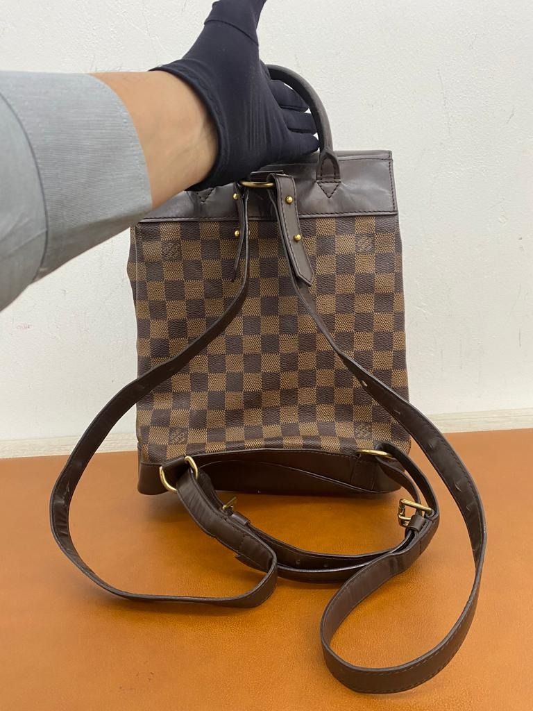 LOUIS VUITTON LOUIS VUITTON Soho Rucksack Backpack N51132 Damier canvas  Brown Used Women LV N51132