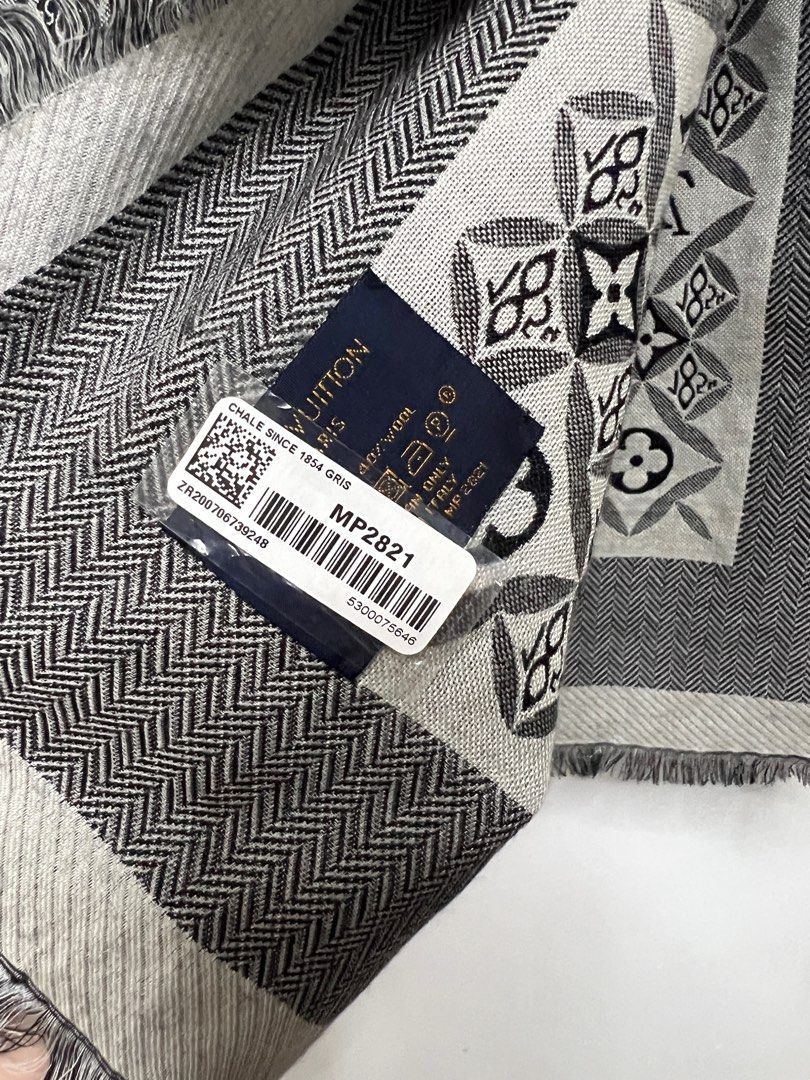 Louis Vuitton - Since 1854 Monogram Shawl - Gray – Shop It