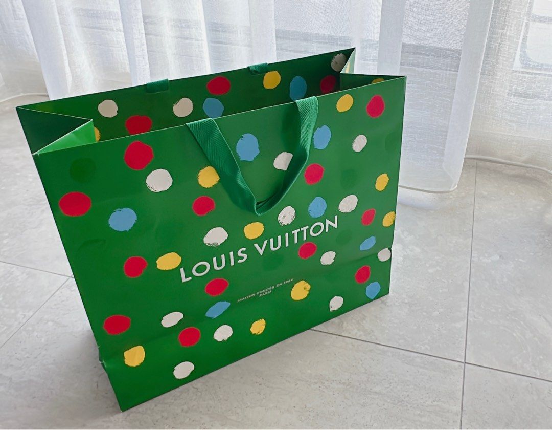 Louis Vuitton X Yayoi Kusama Medium Paper Gift Shopping Bag - Authentic LV  NEW