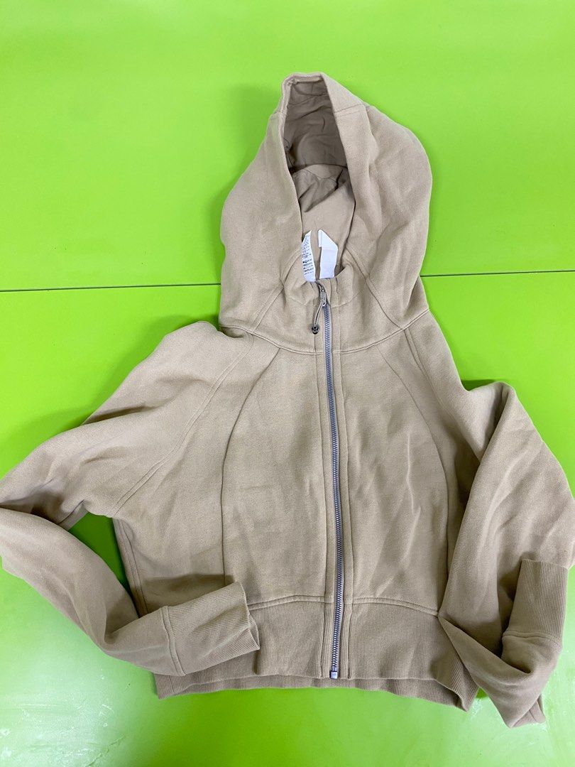 Lululemon scuba full-zip cropped hoodie (trench), Women's Fashion,  Activewear on Carousell