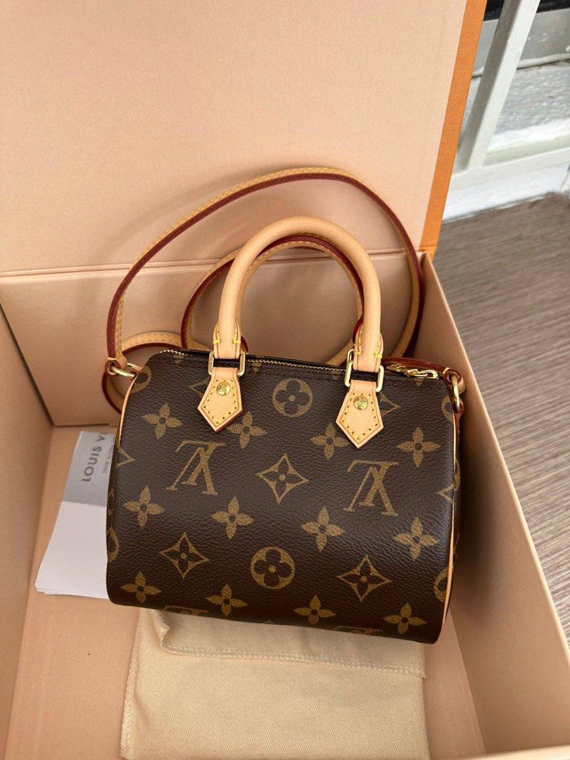 Louis Vuitton Nano Speedy Monogram Canvas Brown