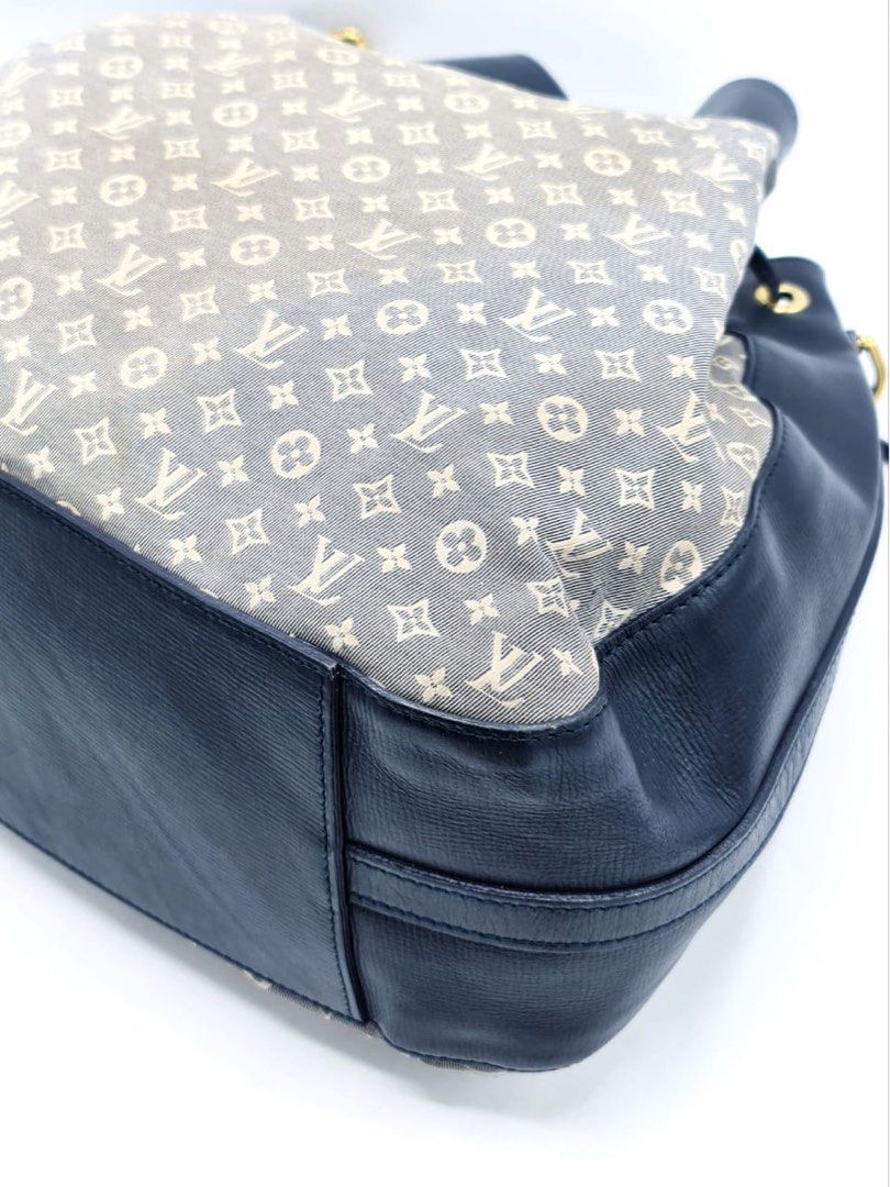 Louis Vuitton Blue Monogram Mini Lin Canvas Noe