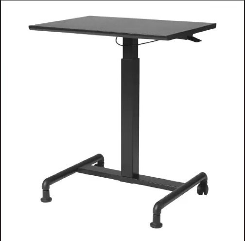 MALBUR 筆電桌, 升降式工作桌, 黑色 IKEA 照片瀏覽 1
