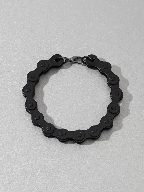 Mens biker on sale chain bracelet