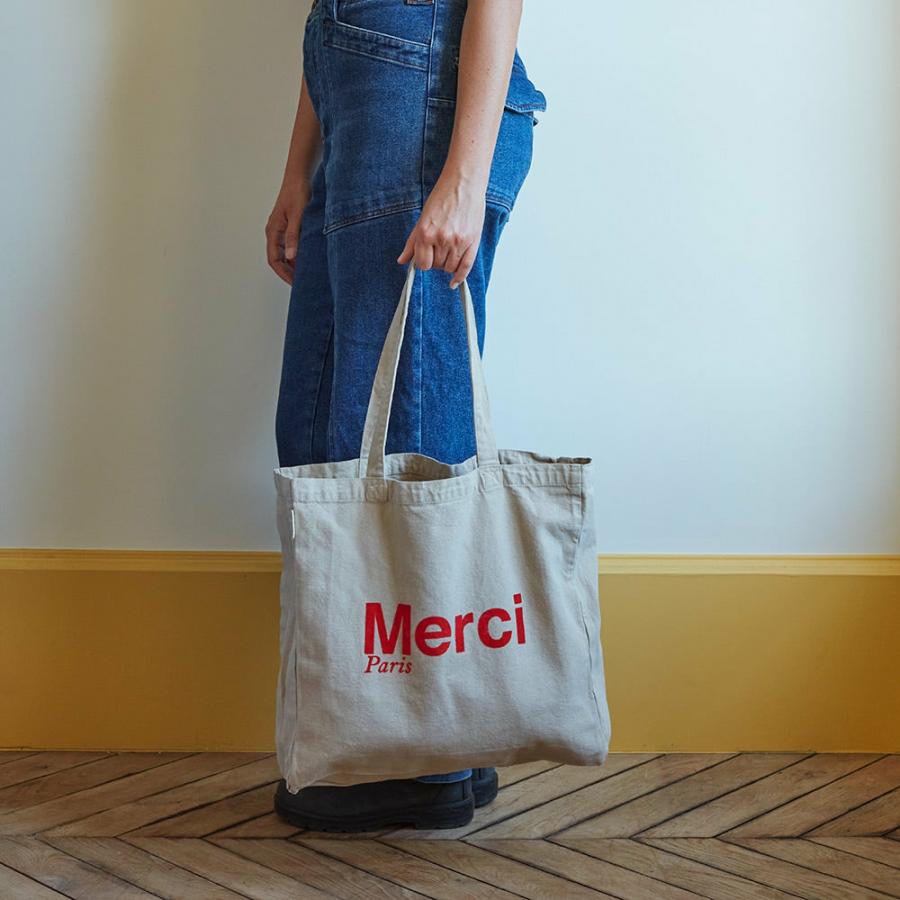 Qoo10 - Merci Eco Bag Paris Select Shop Genuine Merci/Tote/Canvas