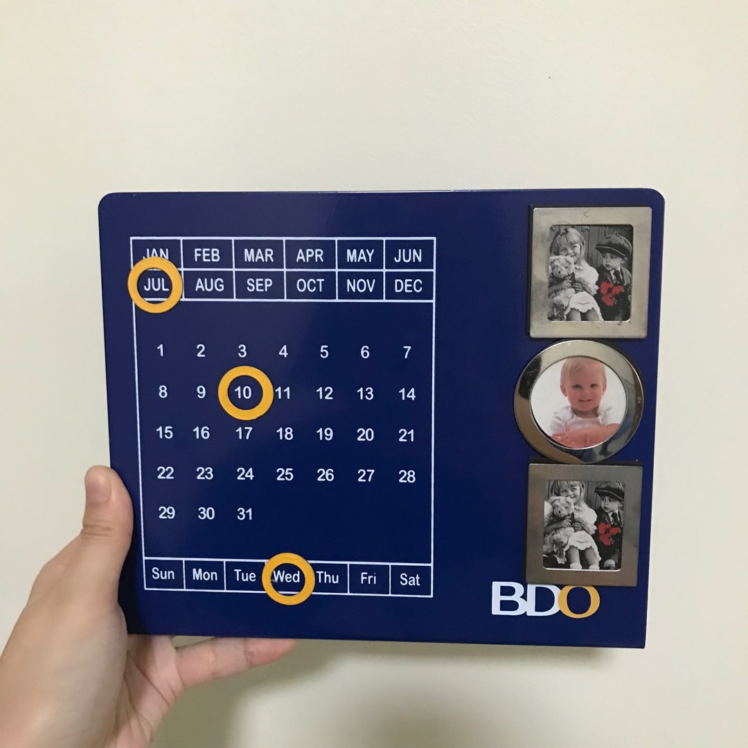 Metal Desk Calendar on Carousell
