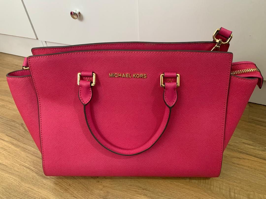 Michael kors discount selma large pink