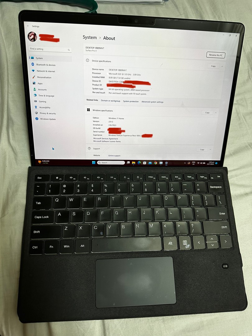 Surface Pro X Microsoft, Computers & Tech, Laptops & Notebooks on Carousell