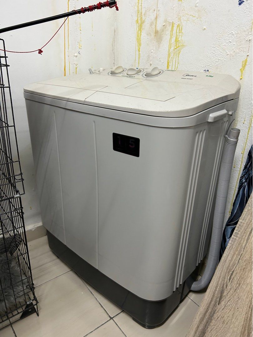 Midea Washing Machine 6KG semi auto, TV & Home Appliances, Washing