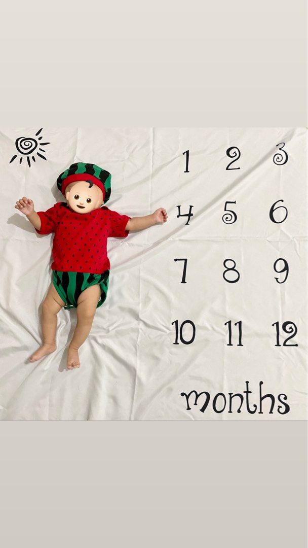 Milestone costume for baby, Babies & Kids, Babies & Kids Fashion on