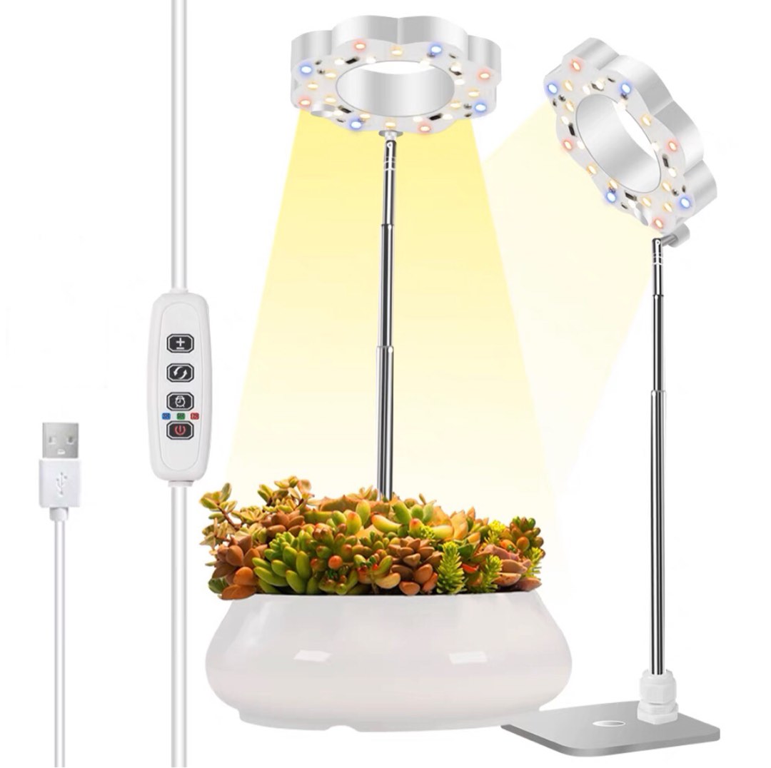 Full Spectrum Dimmable Led Grow Light With Built-In Timer Function,  Furniture & Home Living, Lighting & Fans, Lighting On Carousell