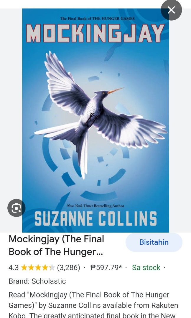 HUNGER GAMES 3 MOCKINGJAY PB COLLINS - THE TOY STORE