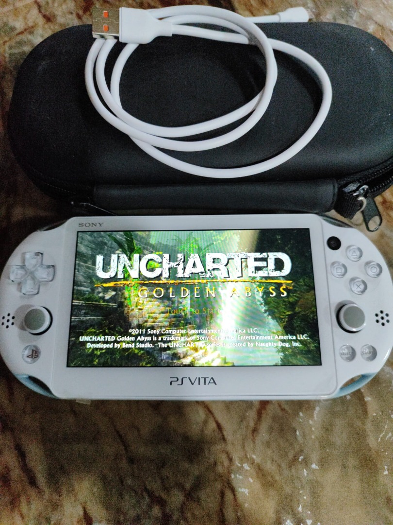 Modded PS VITA Slim 128GB storage with charger and carrier (Retroarch