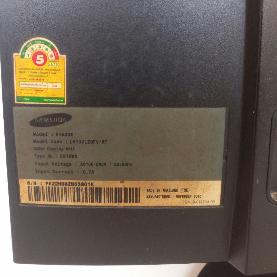 Monitor Samsung SyncMaster E1920, Elektronik, Komputer, Desktop di ...