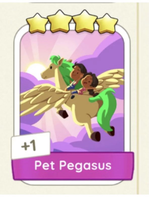 Monopoly go pet pengasus, Hobbies & Toys, Toys & Games on Carousell