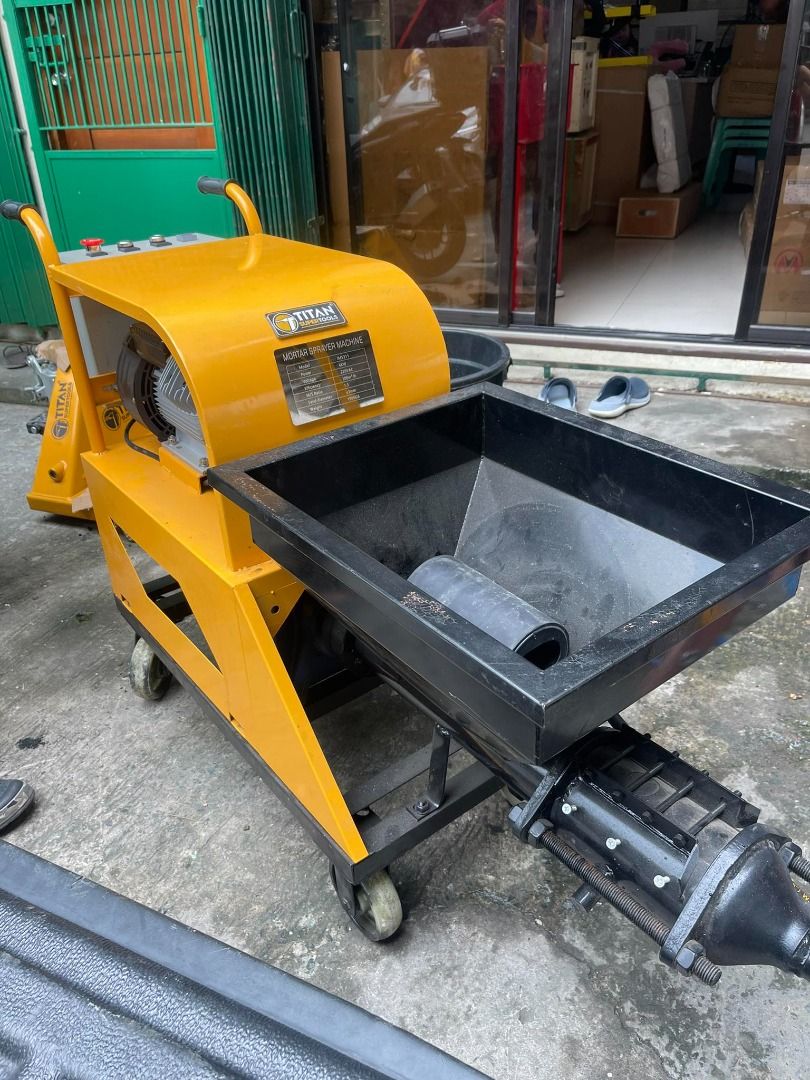 Mortar Spraying machine, Commercial & Industrial, Construction Tools ...