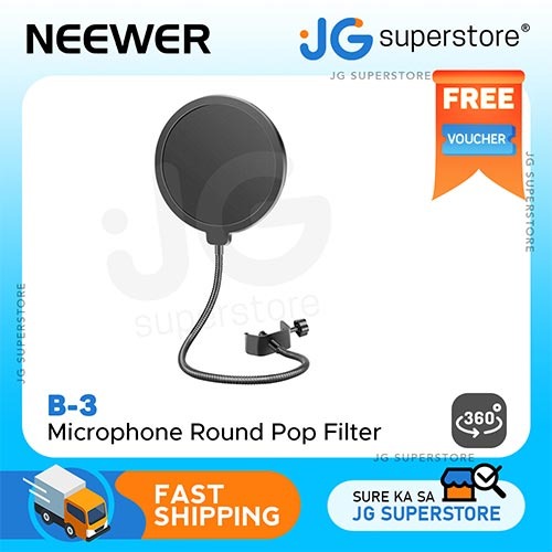 Neewer NW(B-3) Microphone Round Pop Filter 6