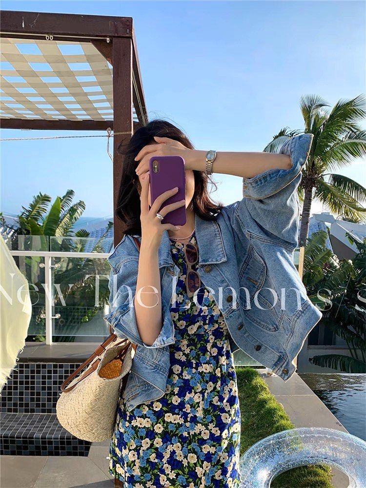 Lemon denim jacket sales