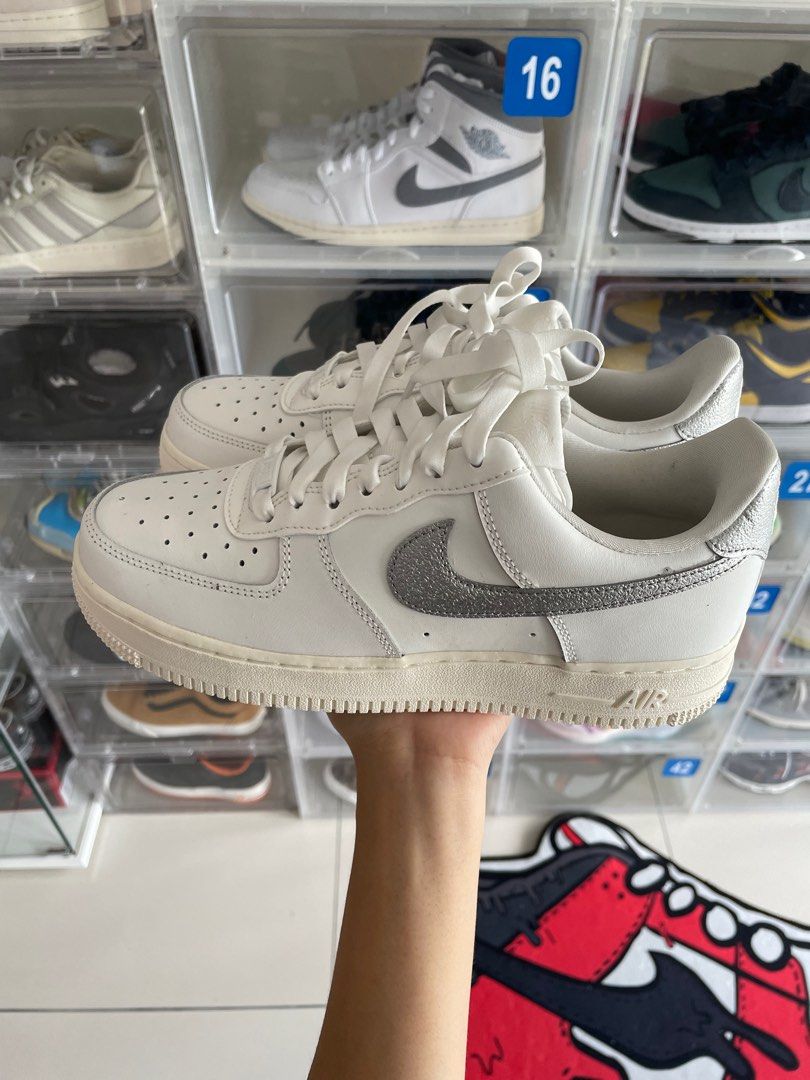 Air force 1 low summit white/metallic silver discount