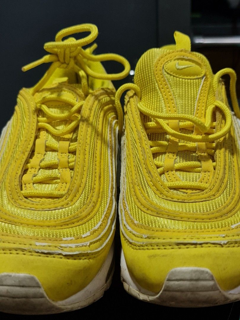 Nike Air Max 97 Yellow/White, Women's Fashion, Footwear, Sneakers on  Carousell