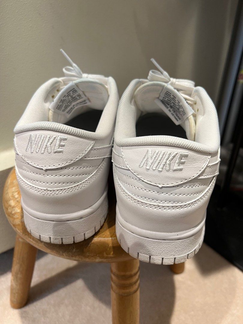 Nike all white Mens dunks, Men's Fashion, Footwear, Sneakers on Carousell