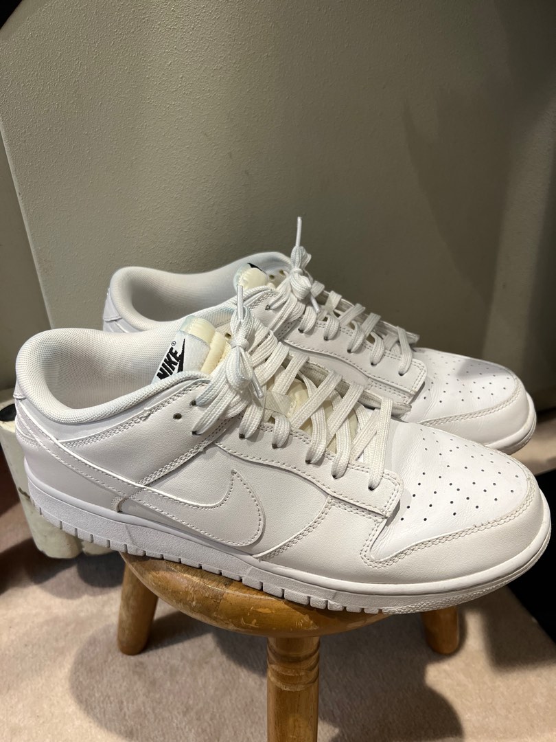 mens nike dunks black and white