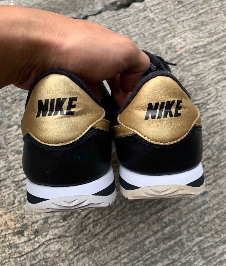 NIKE CORTEZ BASIC LEATHER SE black gold