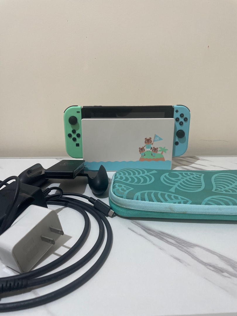 NINTENDO SWITCH + ACNH GAME BUNDLE (WITH BOX AND ACCESSORIES), Video