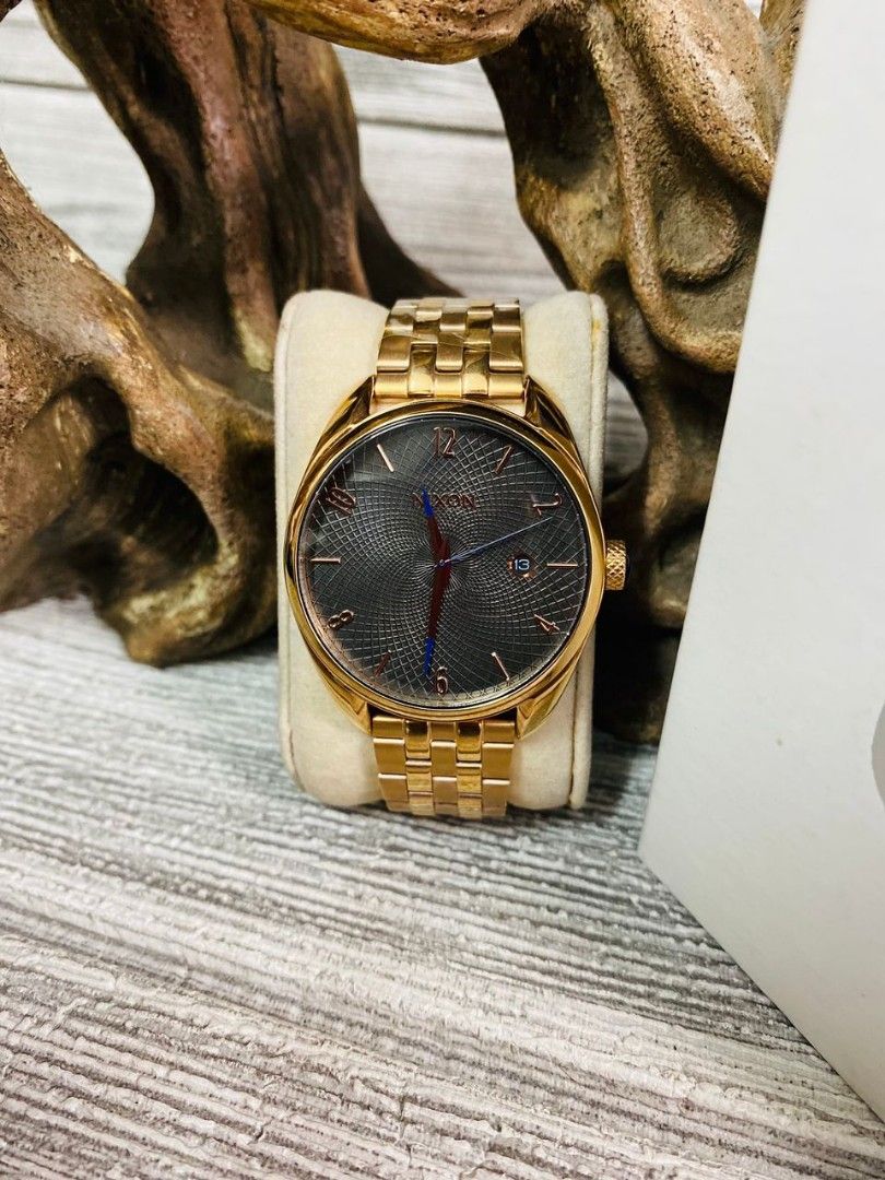 Nixon bullet leather watch online