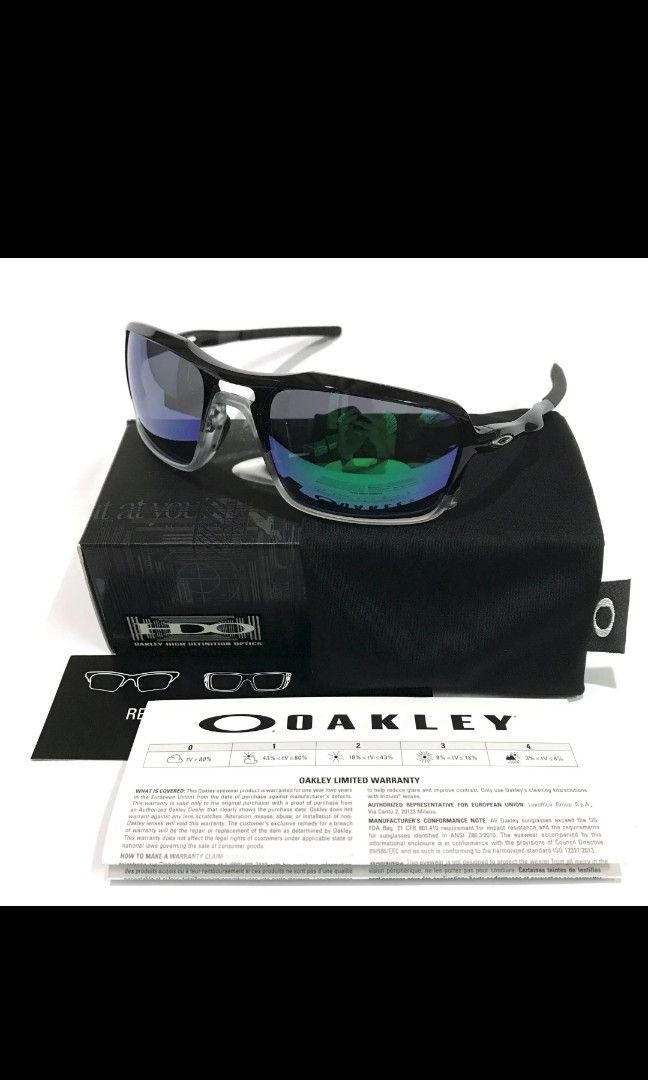 Oakley Sunglasses Triggerman 9266 02 Polished Black Jade Iridium