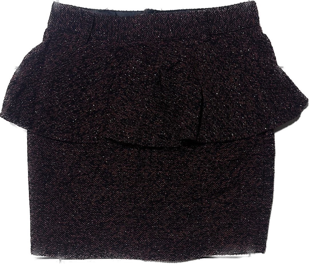 Peplum sales tweed skirt