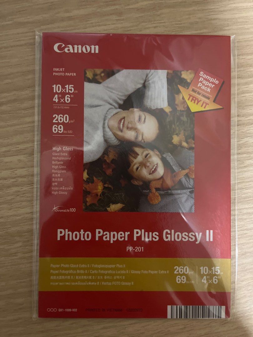 Papier photo brillant extra II 10 × 15 cm Canon PP-201 - 5