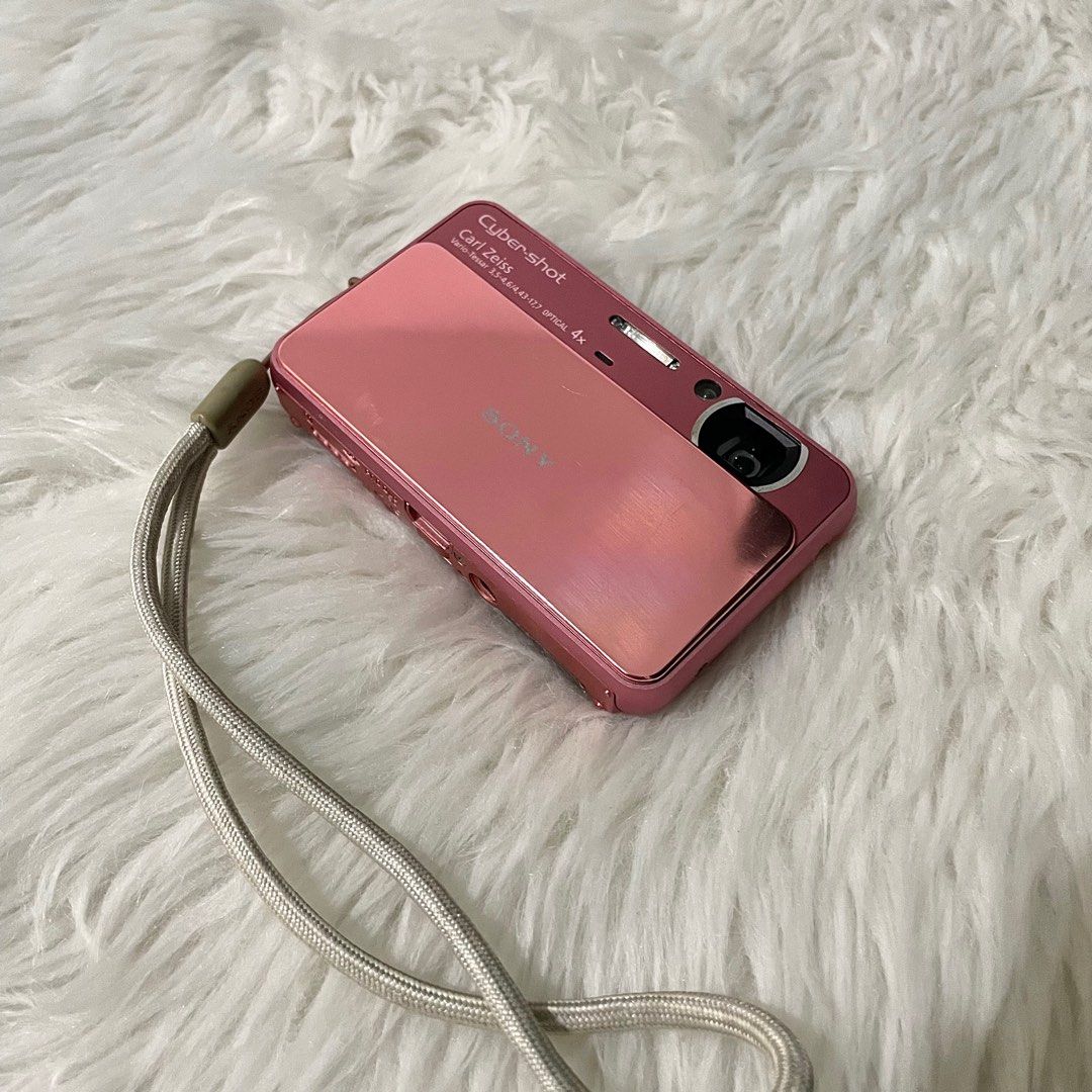 pink cyber shot camera