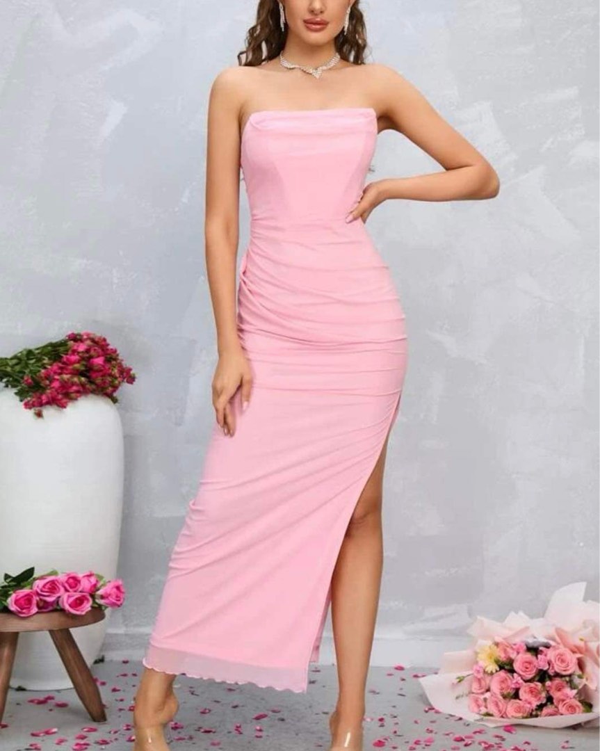 Pink tube dress 2025