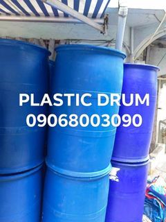 Plastic Blue Drum