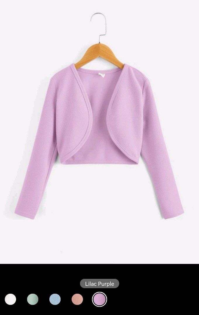 Girls lilac bolero sale