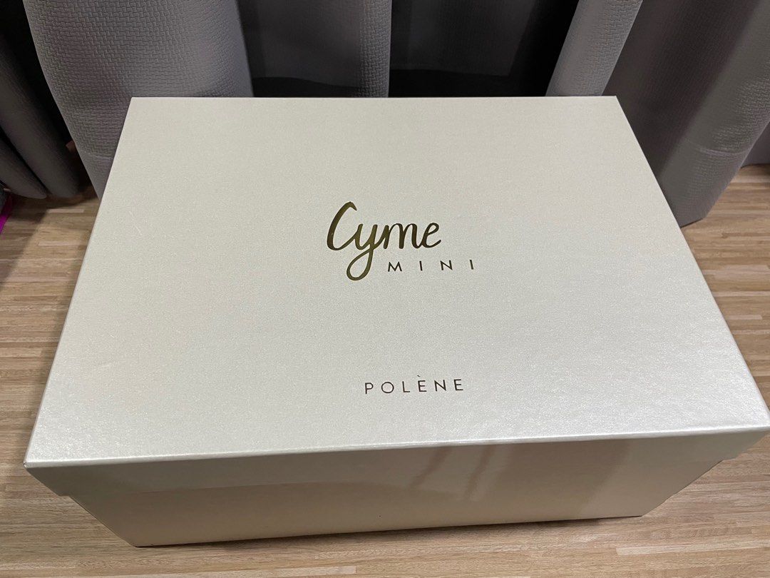 Polene Cyme Mini Textured Taupe, Luxury, Bags & Wallets on Carousell