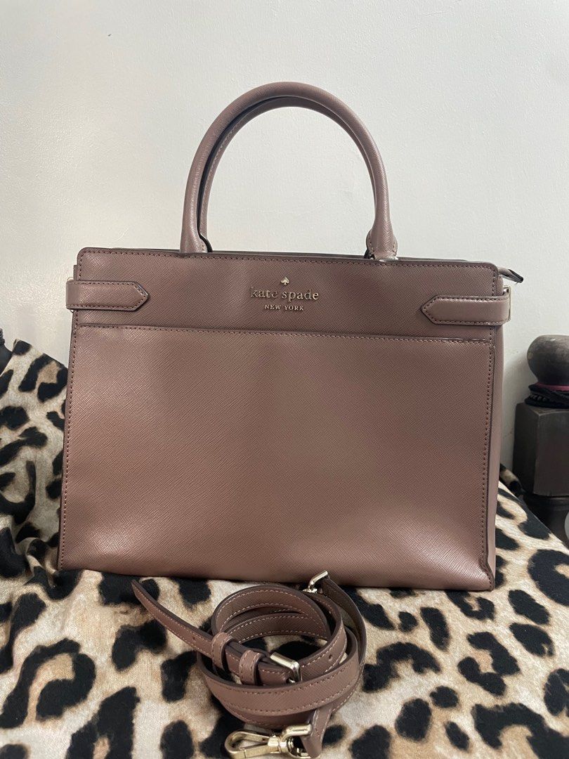 KATE SPADE Black Gold Satchel Purse – ReturnStyle