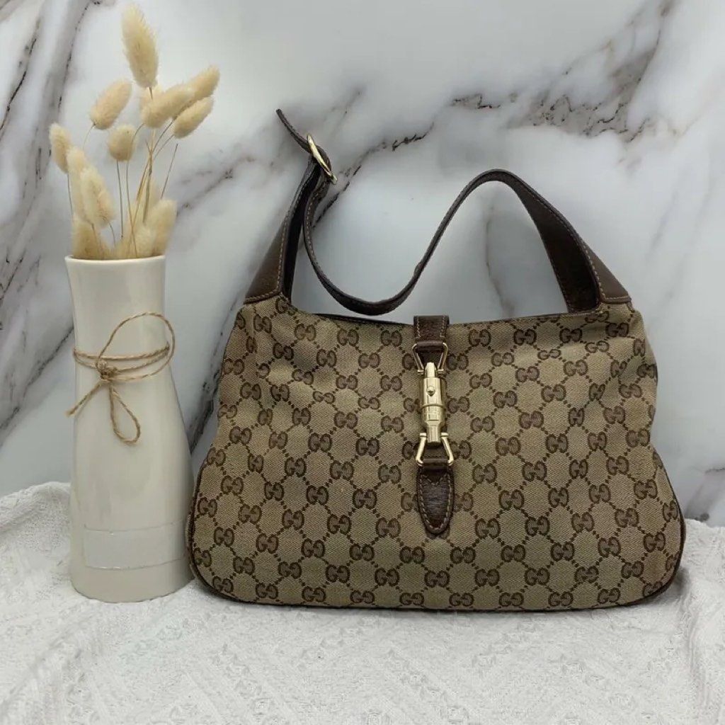 Pre-order] GUCCI Vintage Monogram Tote Bag (Beige / Gold), Luxury