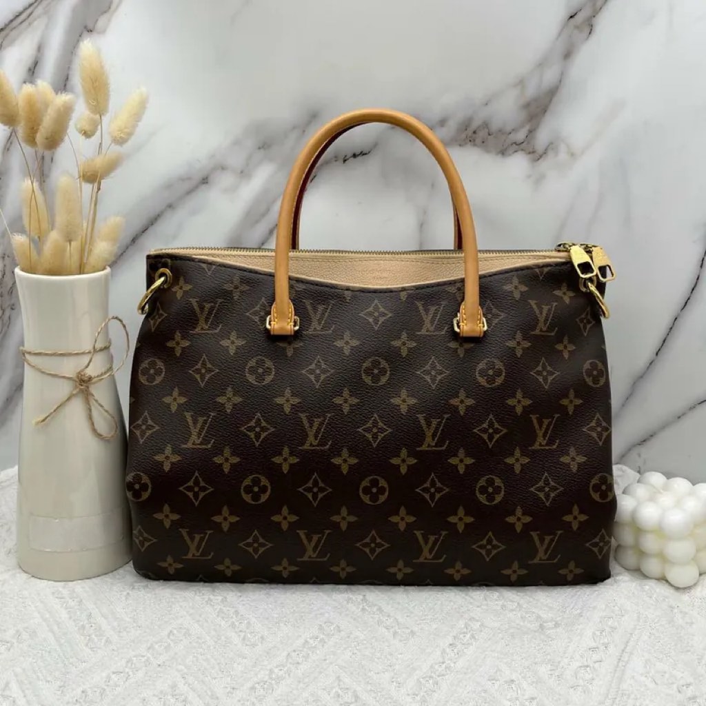 LV Pink Pallas Monogram Two-way Bag, Luxury, Bags & Wallets on Carousell